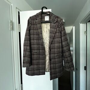Abercrombie plaid blazer oversize